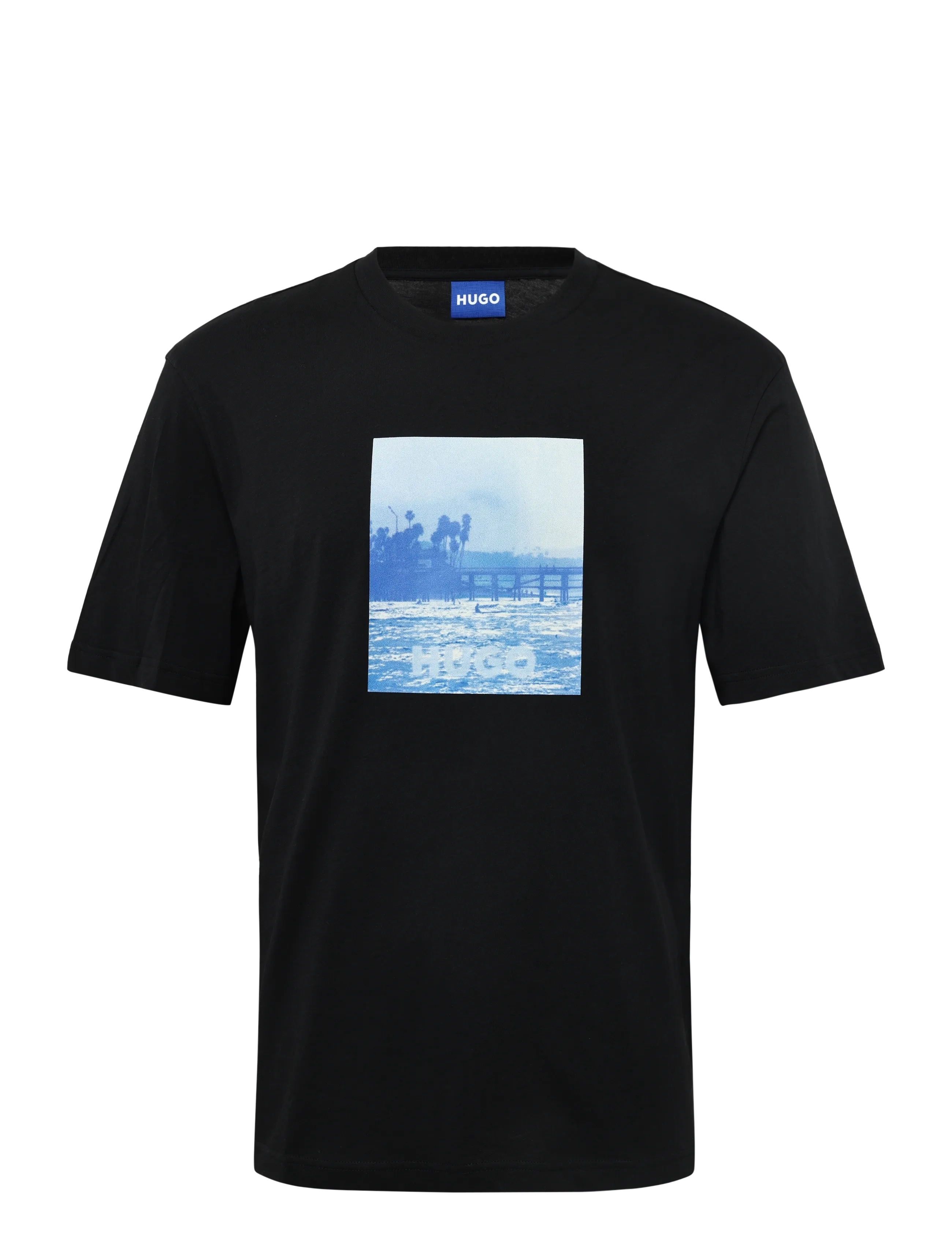 HUGO BLUE - Nierofix - kortærmede t-shirts - black - 1
