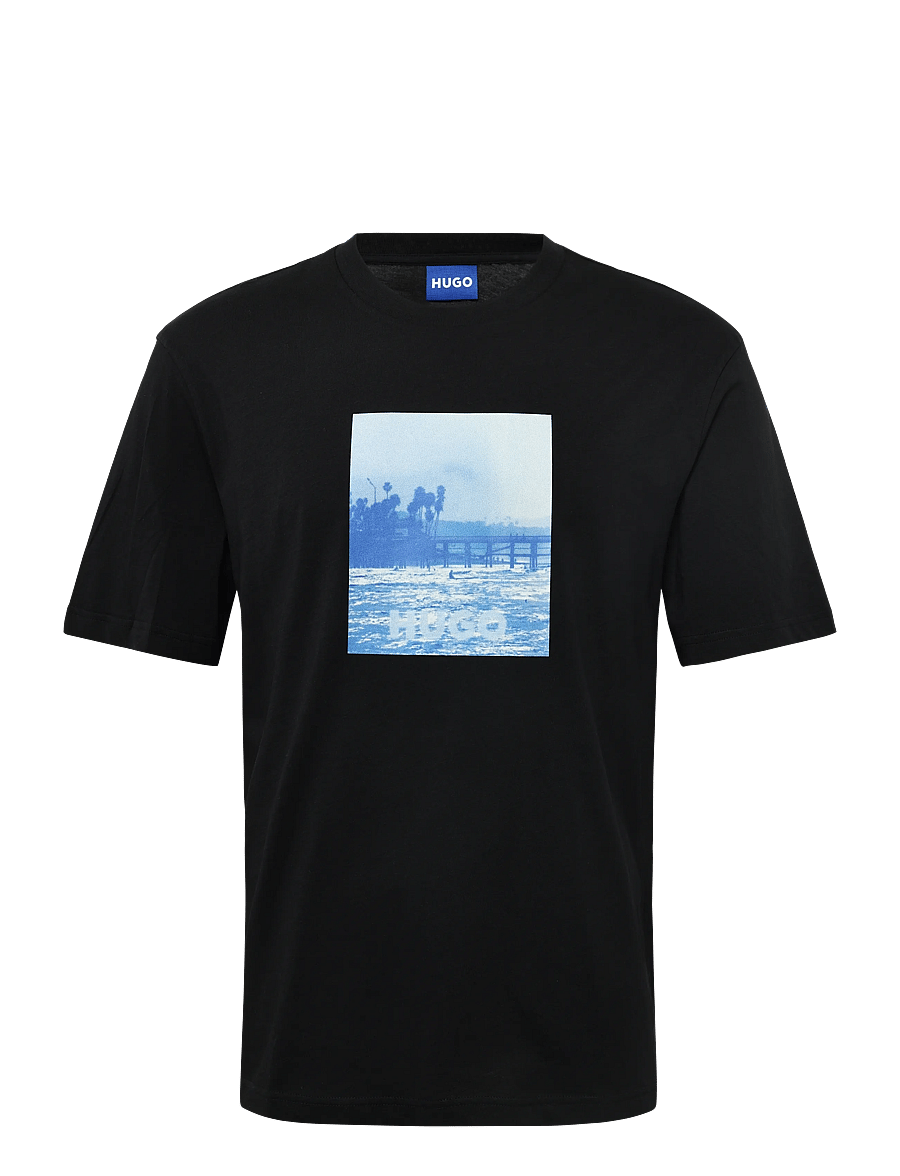 HUGO BLUE - Nierofix - kortærmede t-shirts - black - 1