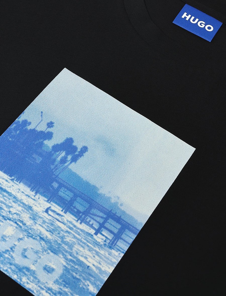 HUGO BLUE - Nierofix - kortærmede t-shirts - black - 5