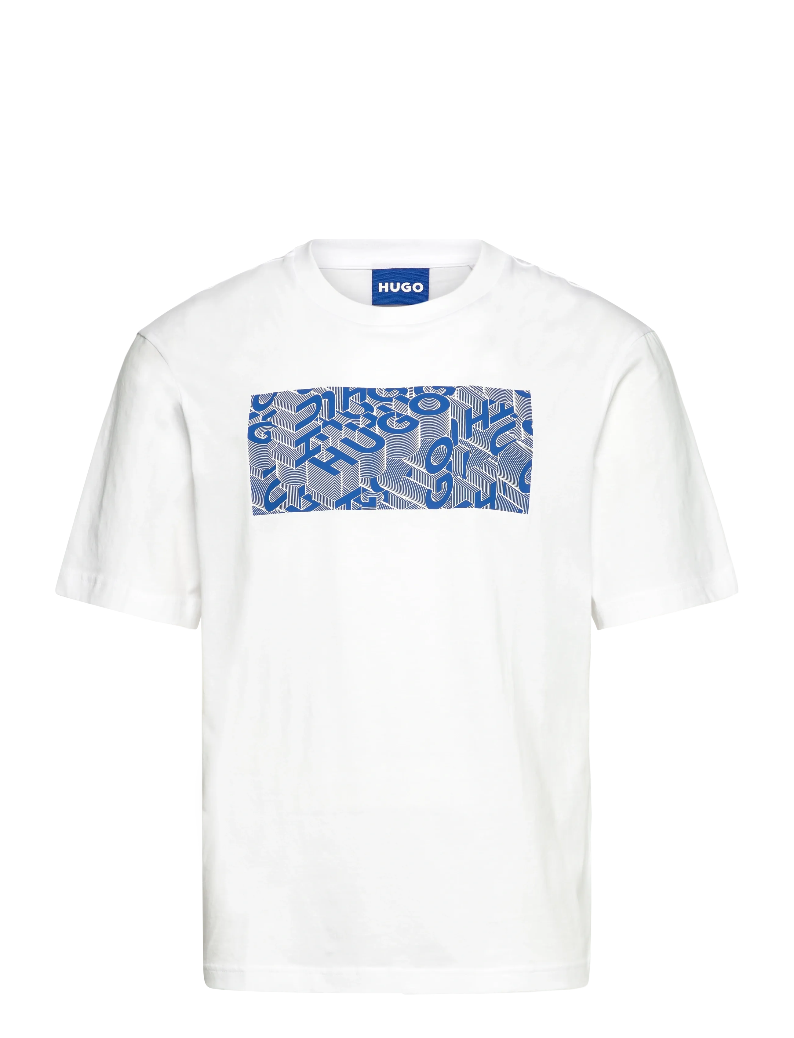 HUGO BLUE Nierofix - Kurzärmelig - WHITE / white