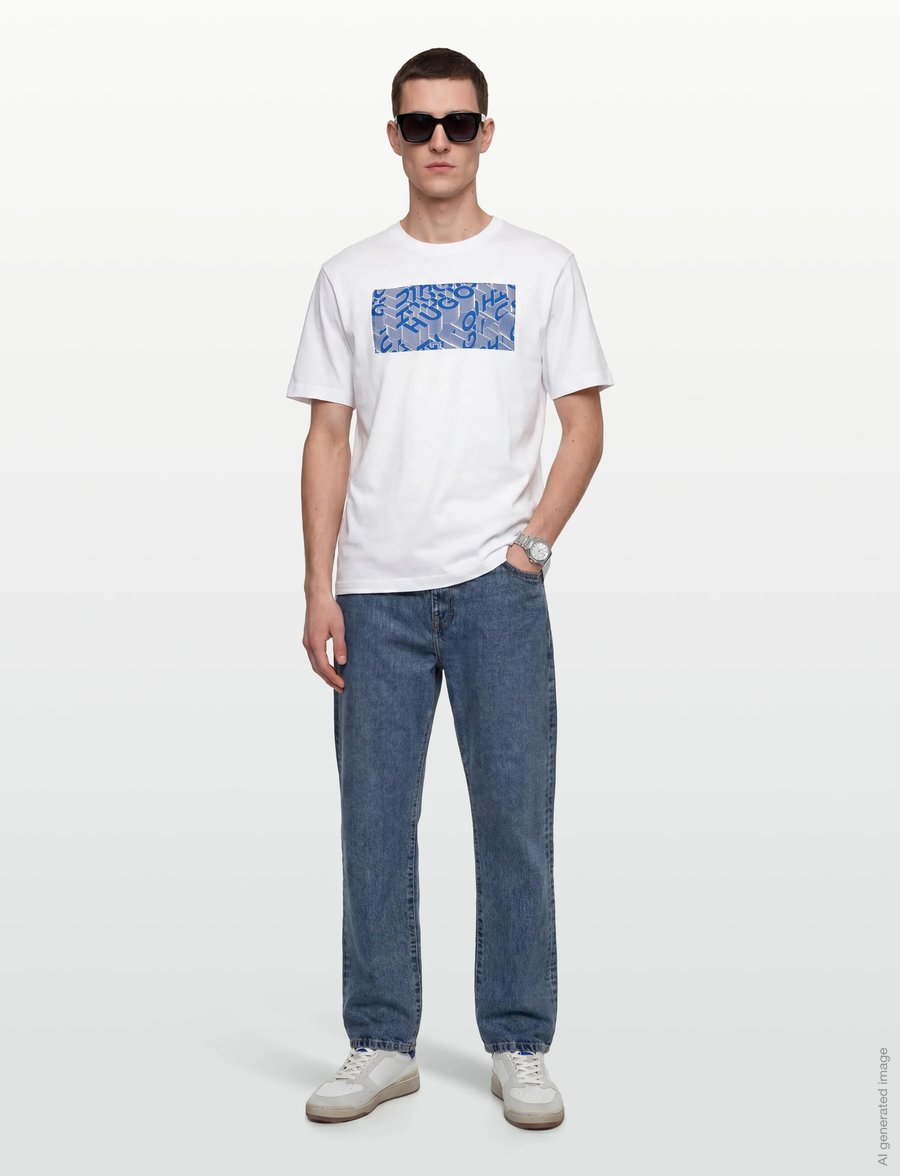 HUGO BLUE - Nierofix - kurzärmelig - white - 0