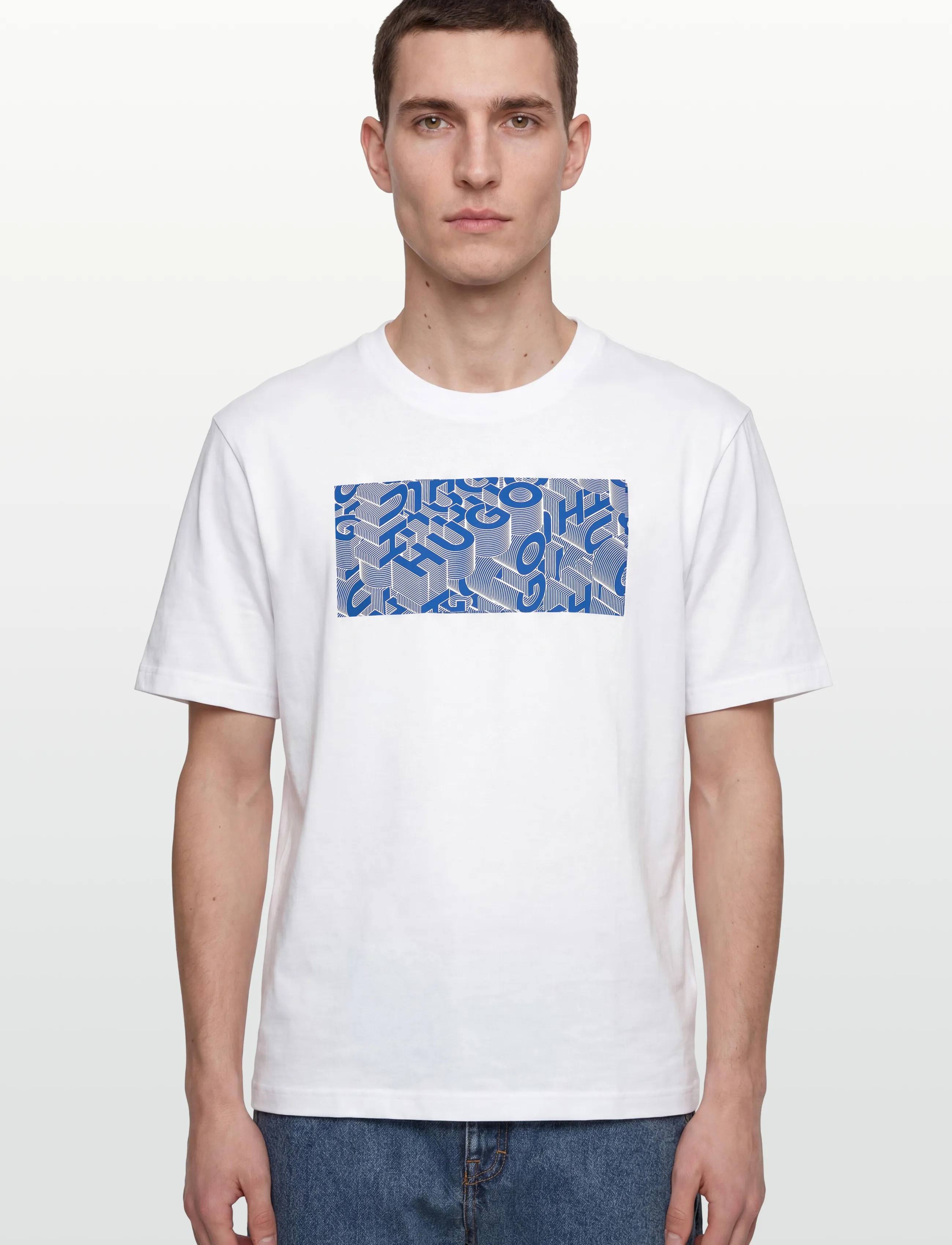 HUGO BLUE - Nierofix - kurzärmelige - white - 3