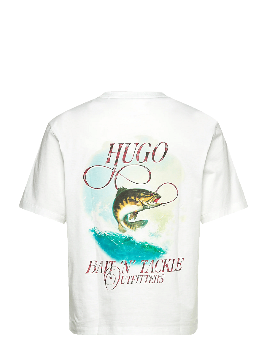 HUGO BLUE - Nofishix - lyhythihaiset - white - 2
