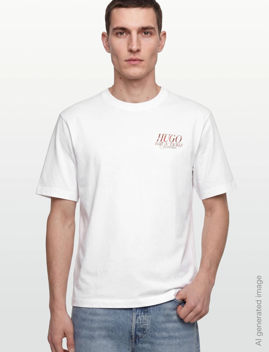 HUGO BLUE - Nofishix - lyhythihaiset - white - 3