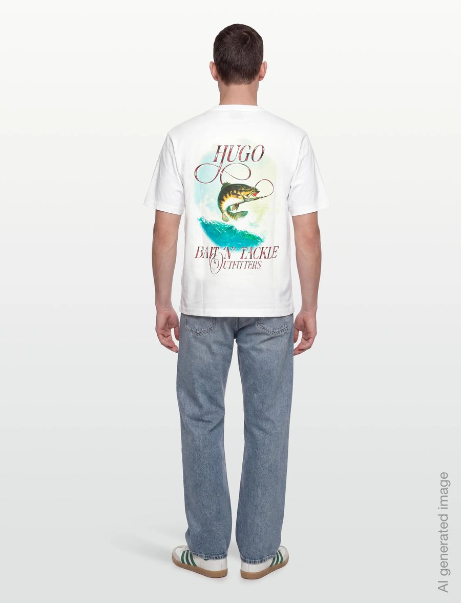 HUGO BLUE - Nofishix - lyhythihaiset - white - 4