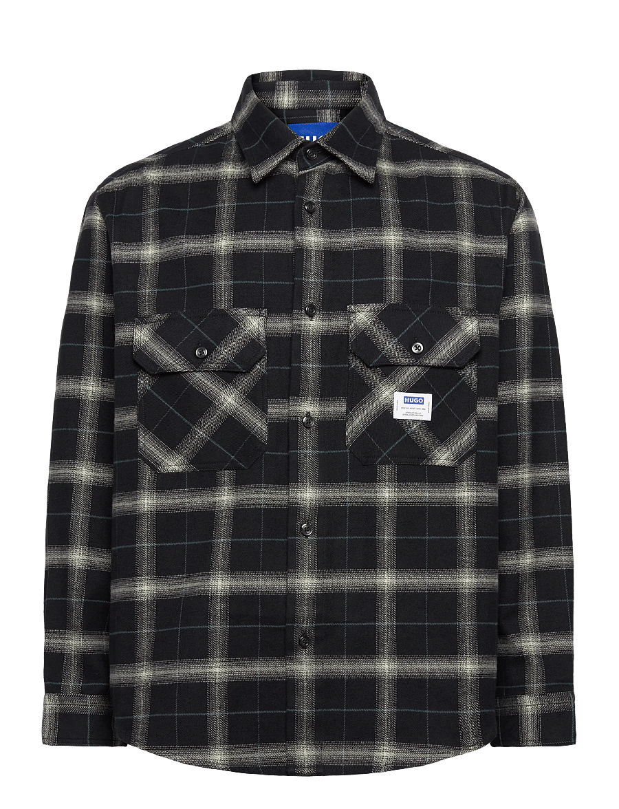 HUGO BLUE - Ebolt - flannel skyrtur - black - 1