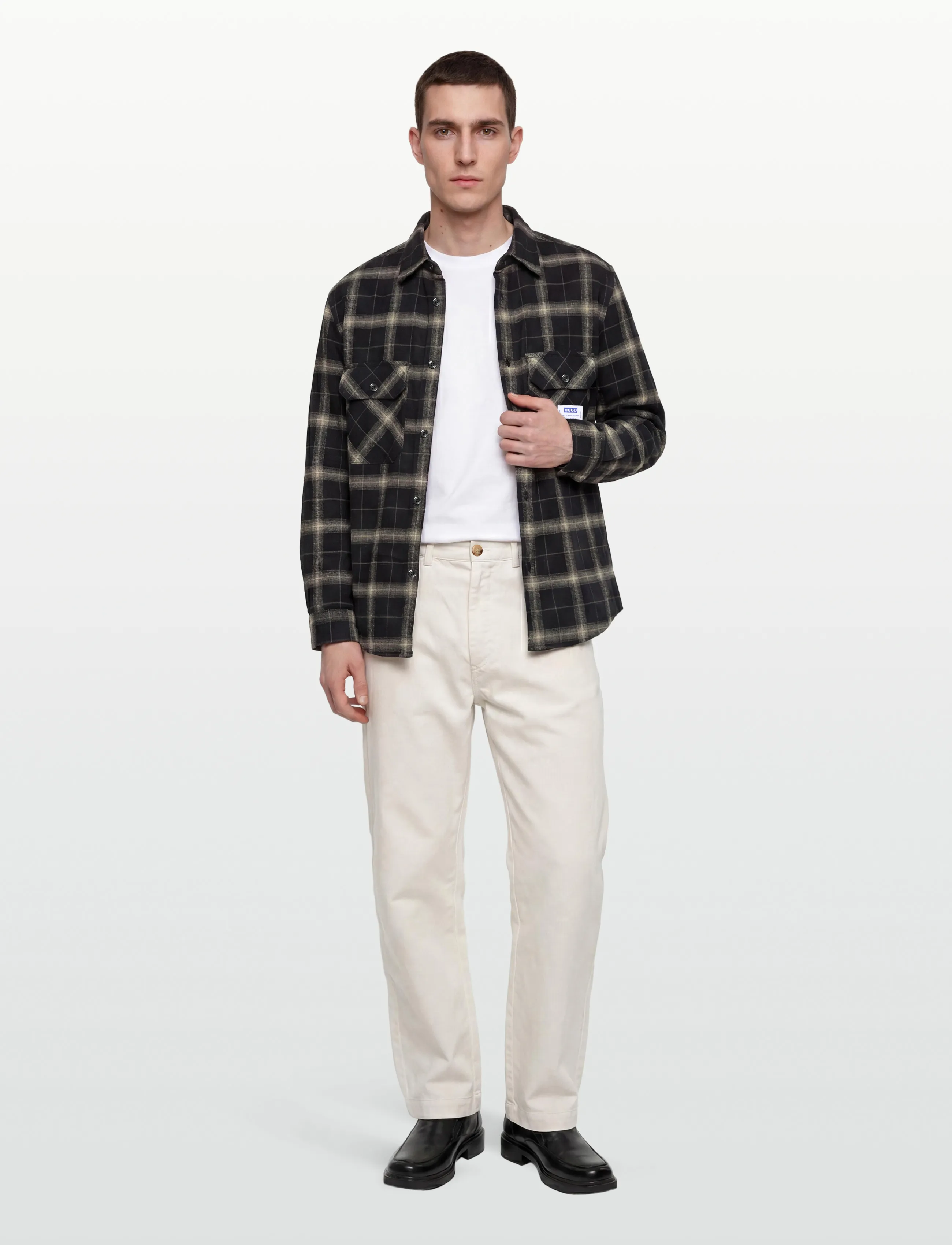 HUGO BLUE Ebolt - Overshirts - BLACK / black