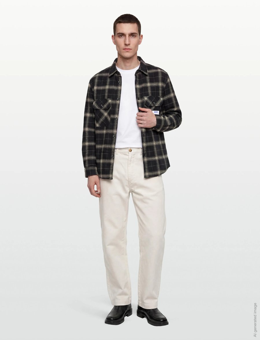 HUGO BLUE - Ebolt - flannel skyrtur - black - 0