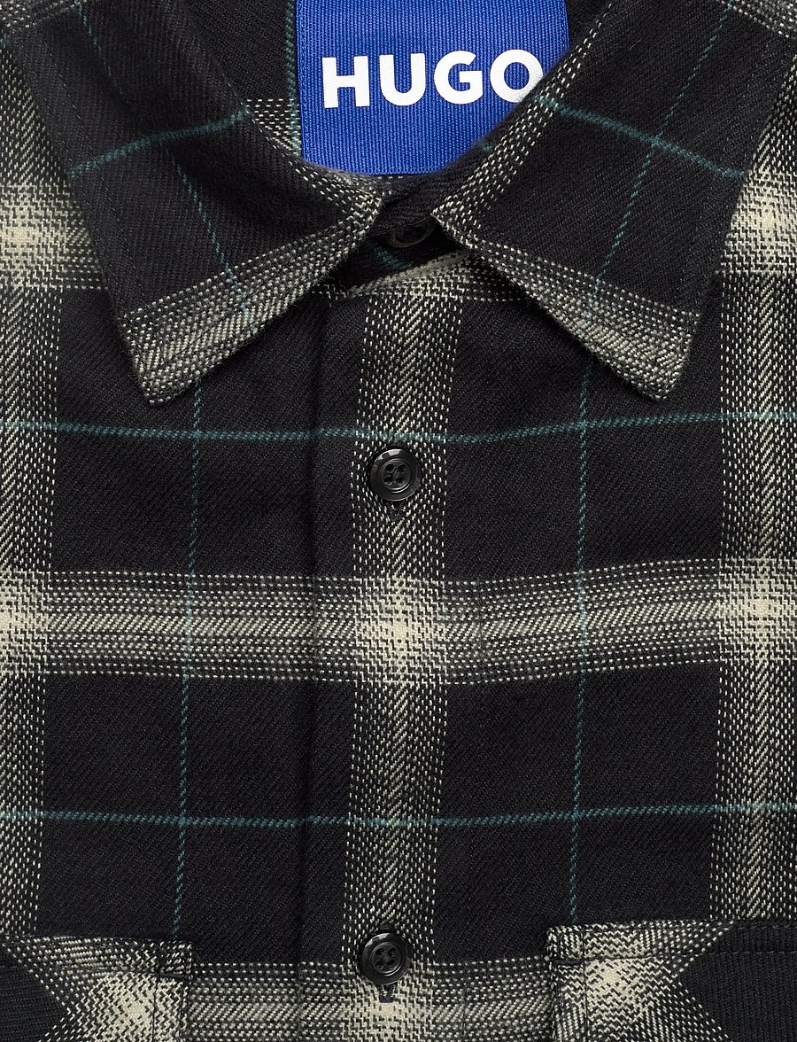 HUGO BLUE - Ebolt - flannel skyrtur - black - 5