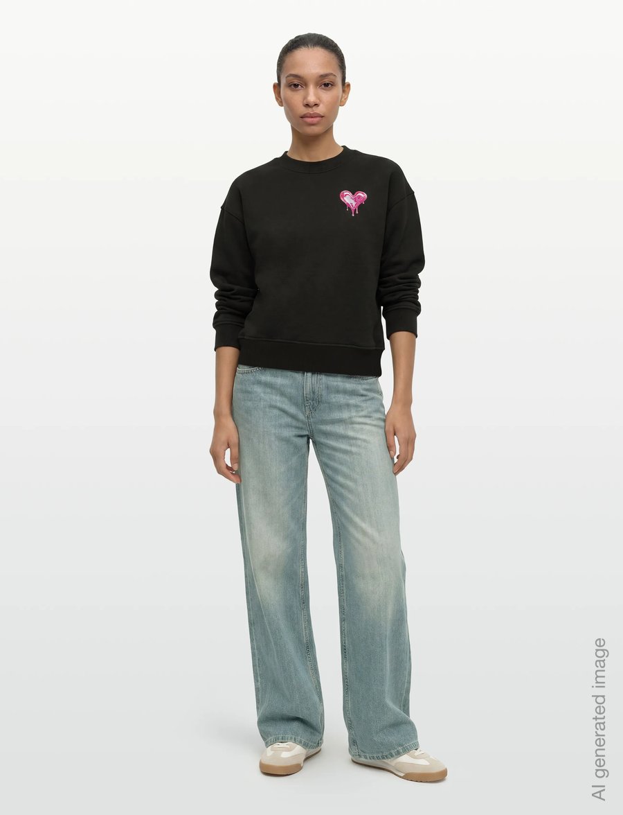HUGO BLUE - Delessa_B_2 - sweatshirts - black - 0