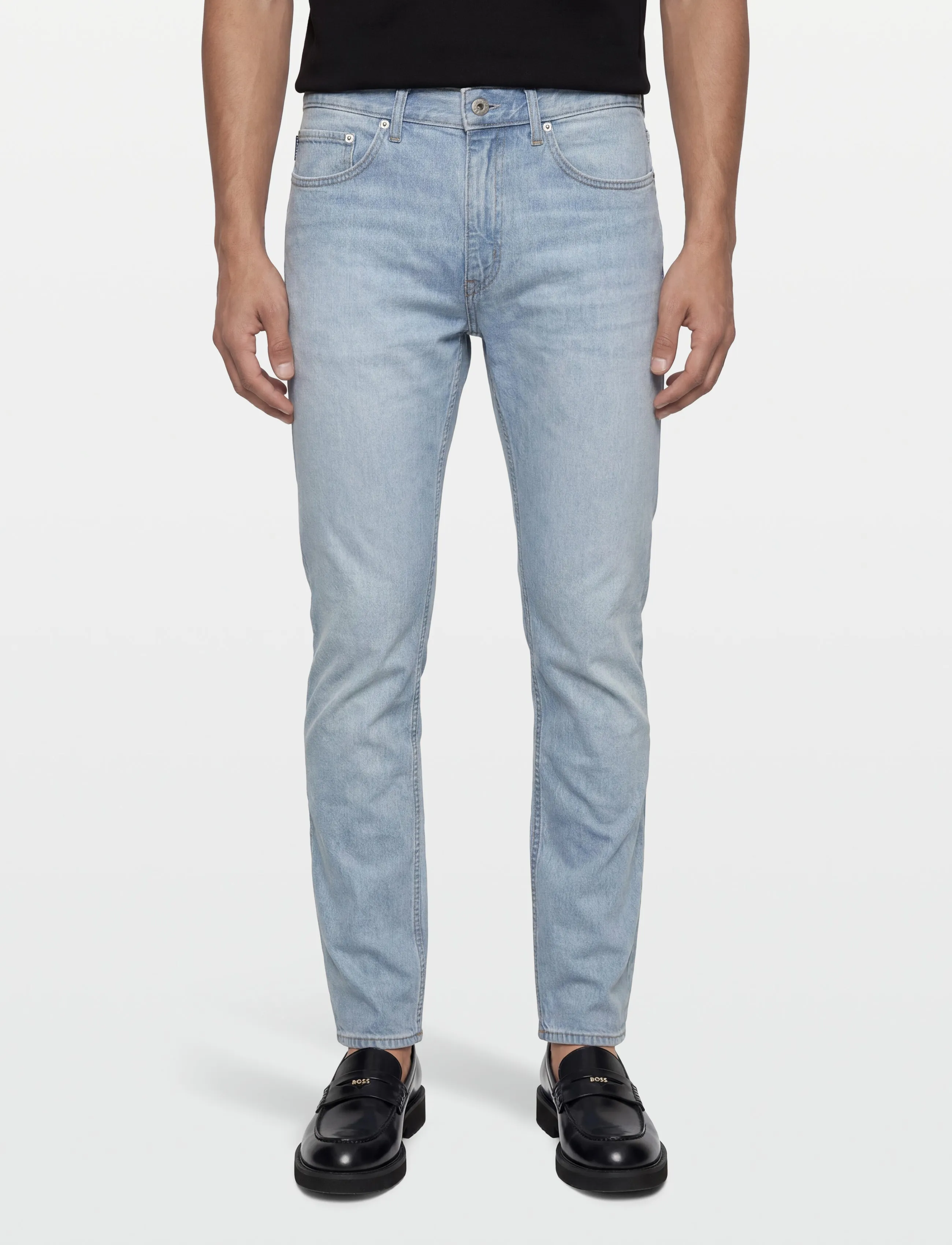 Hugo Blue Ash straight leg jeans herr – bild 2
