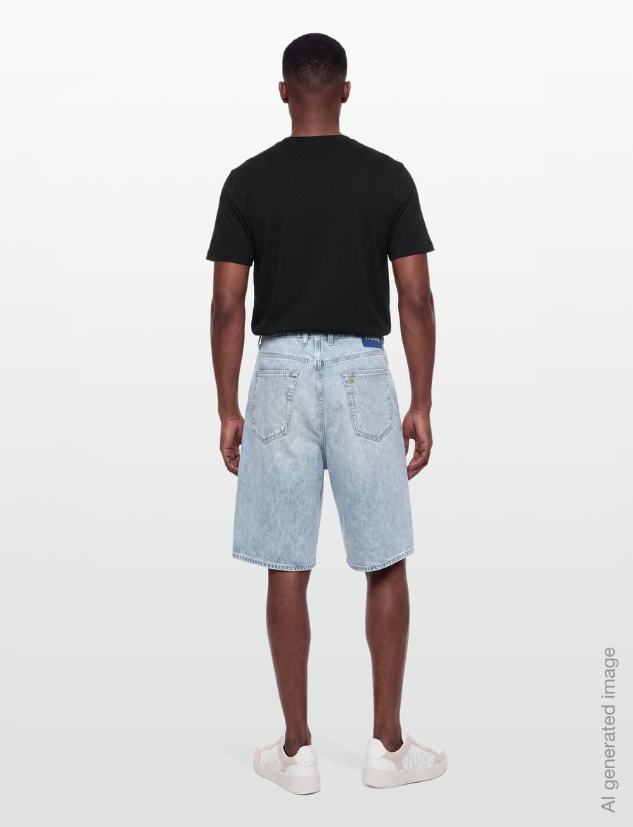 HUGO BLUE - MASON/S - jeansshorts - turquoise/aqua - 4