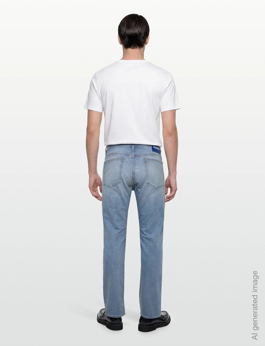 HUGO BLUE - Ash - normale jeans - turquoise/aqua - 4