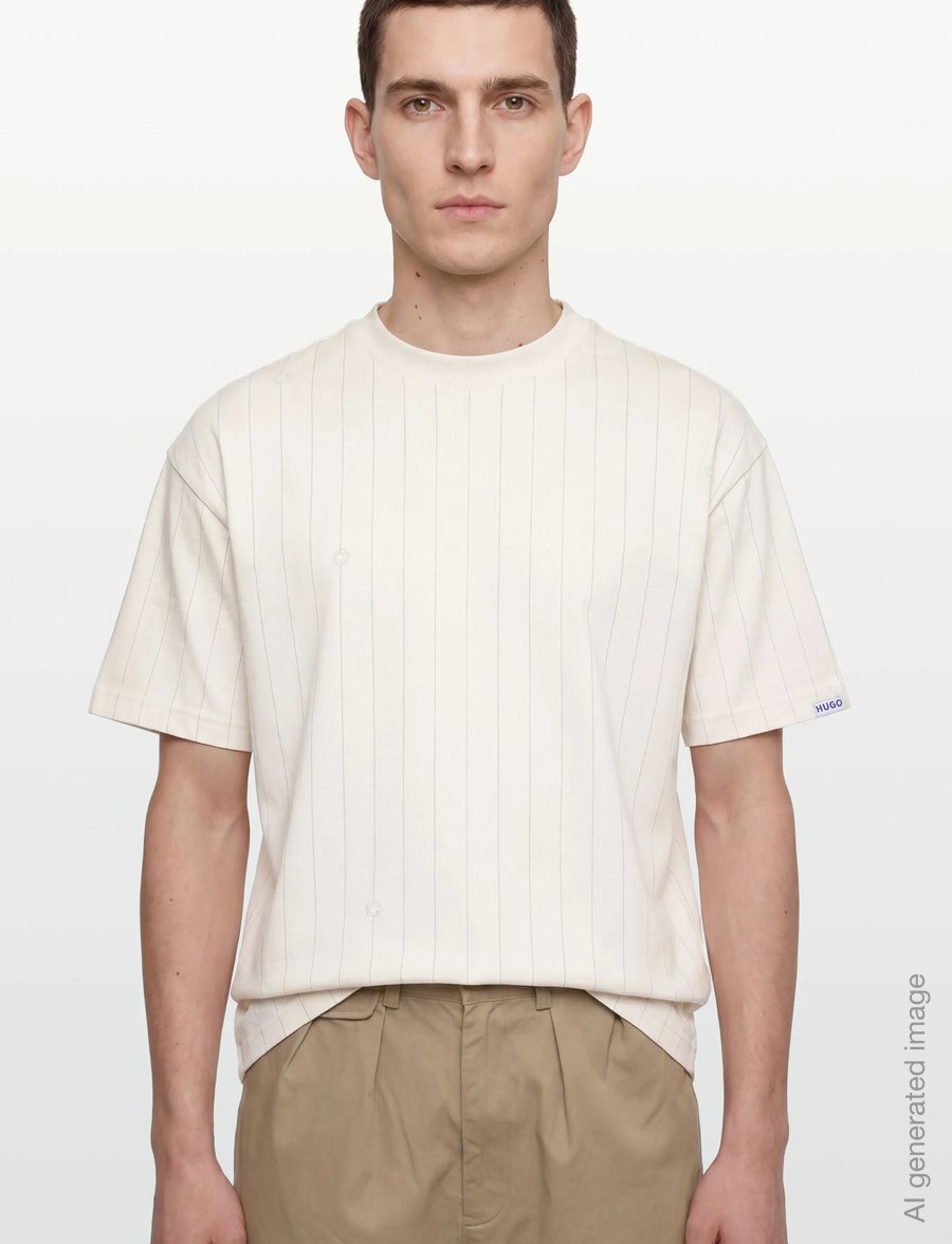 HUGO BLUE - Norayati - kurzärmelige t-shirts - open white - 3