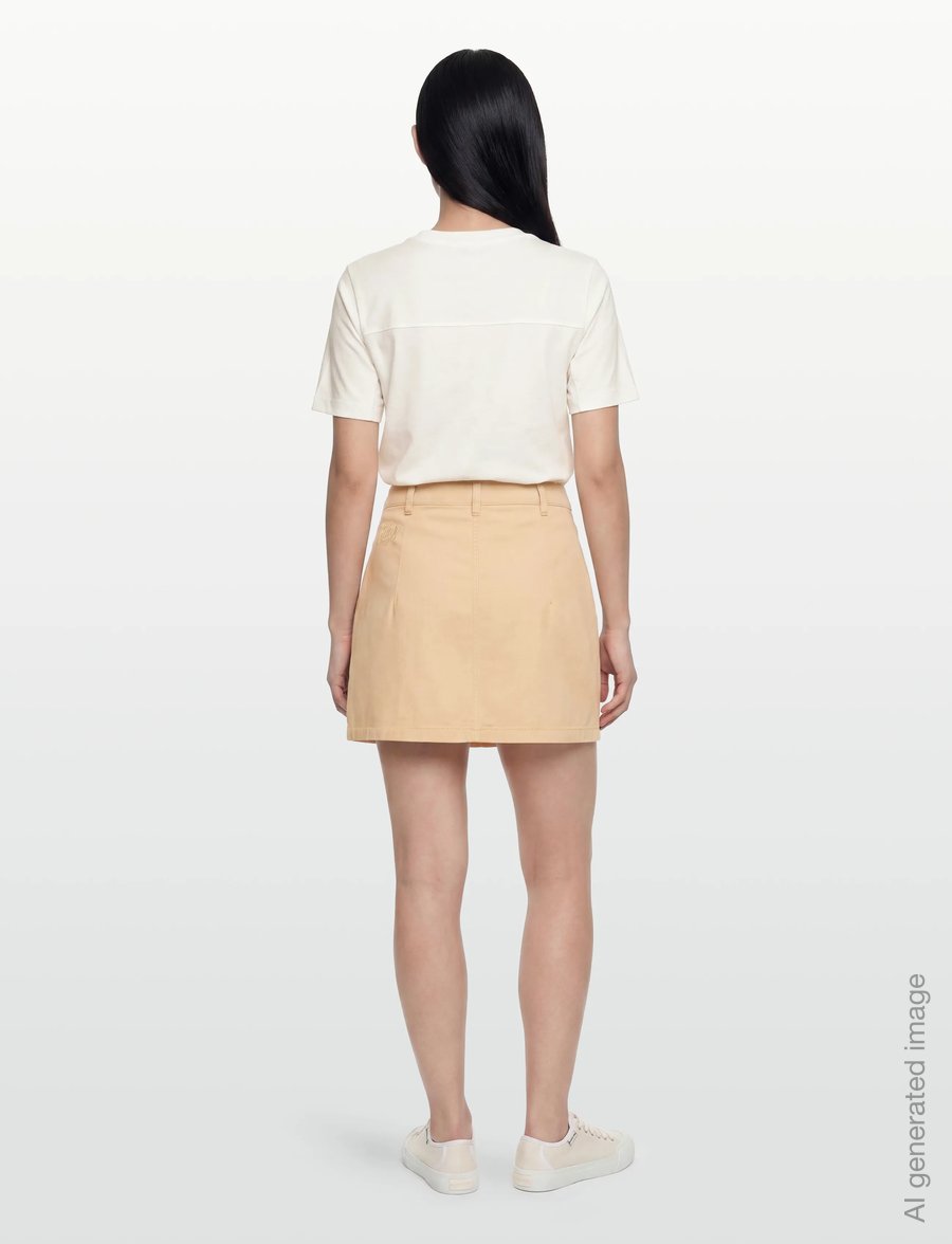 HUGO BLUE - Rundale-2_B - faltenröcke - open beige - 4