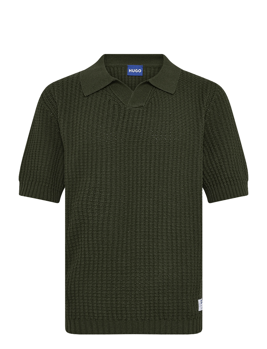 HUGO BLUE - Spero - geweven polo's - open green - 1