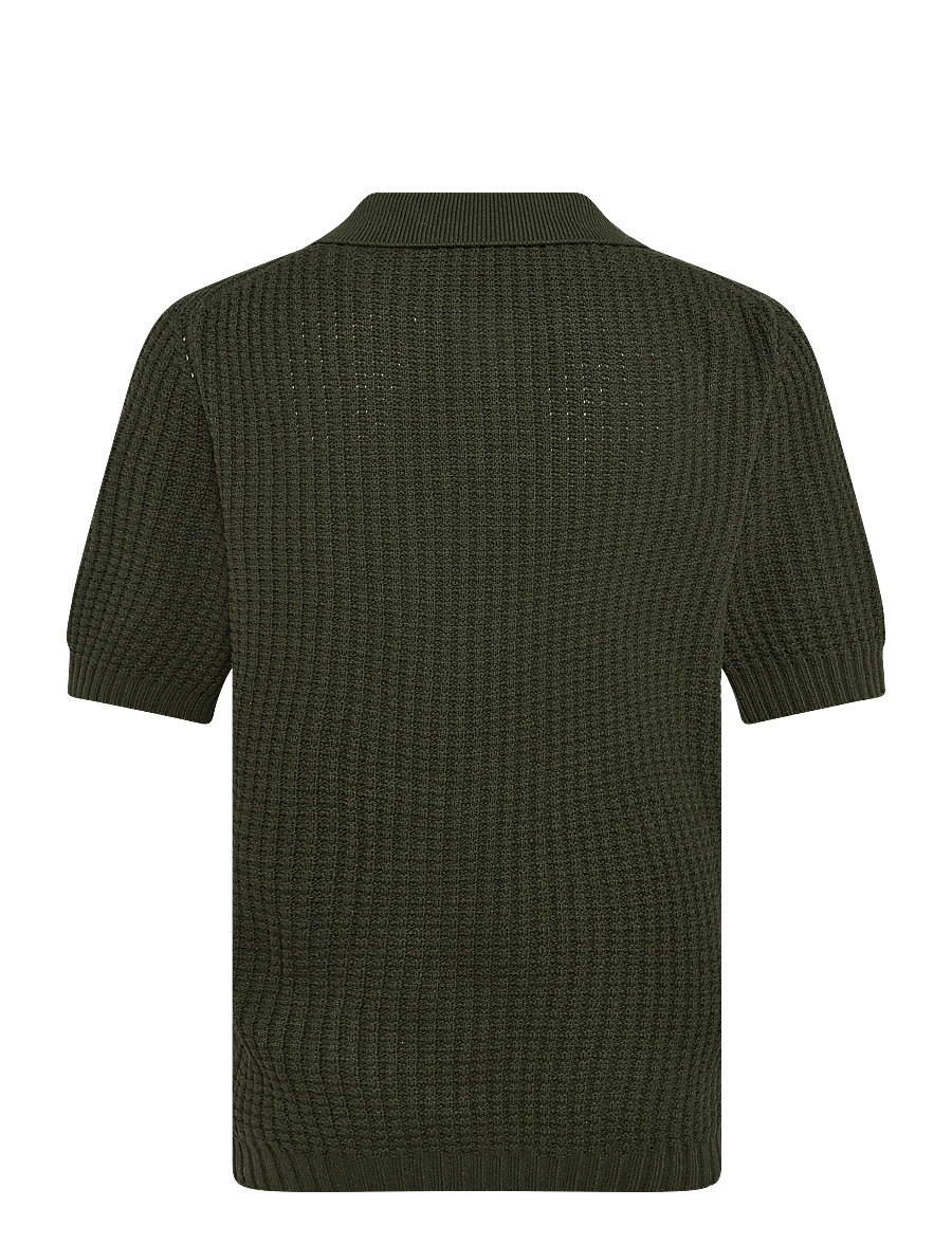 HUGO BLUE - Spero - geweven polo's - open green - 2