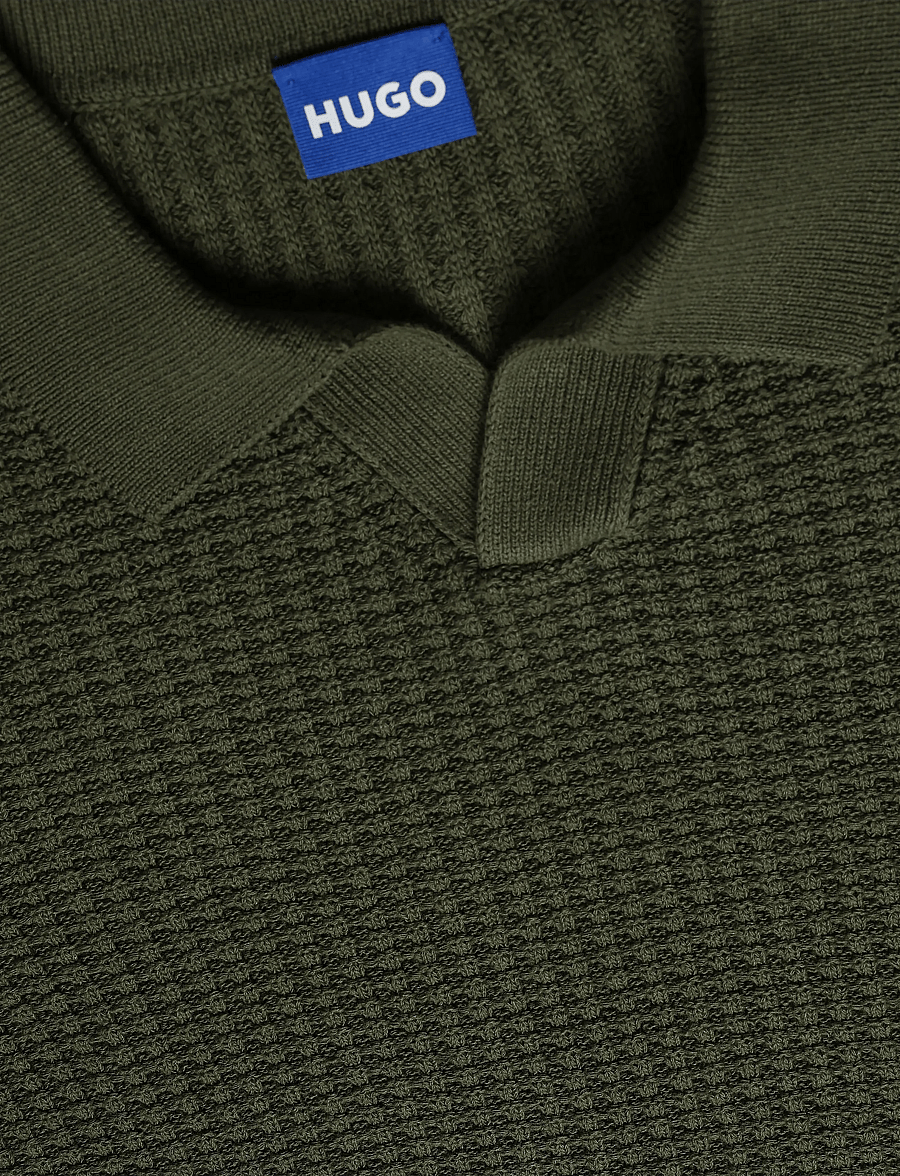 HUGO BLUE - Spero - geweven polo's - open green - 5