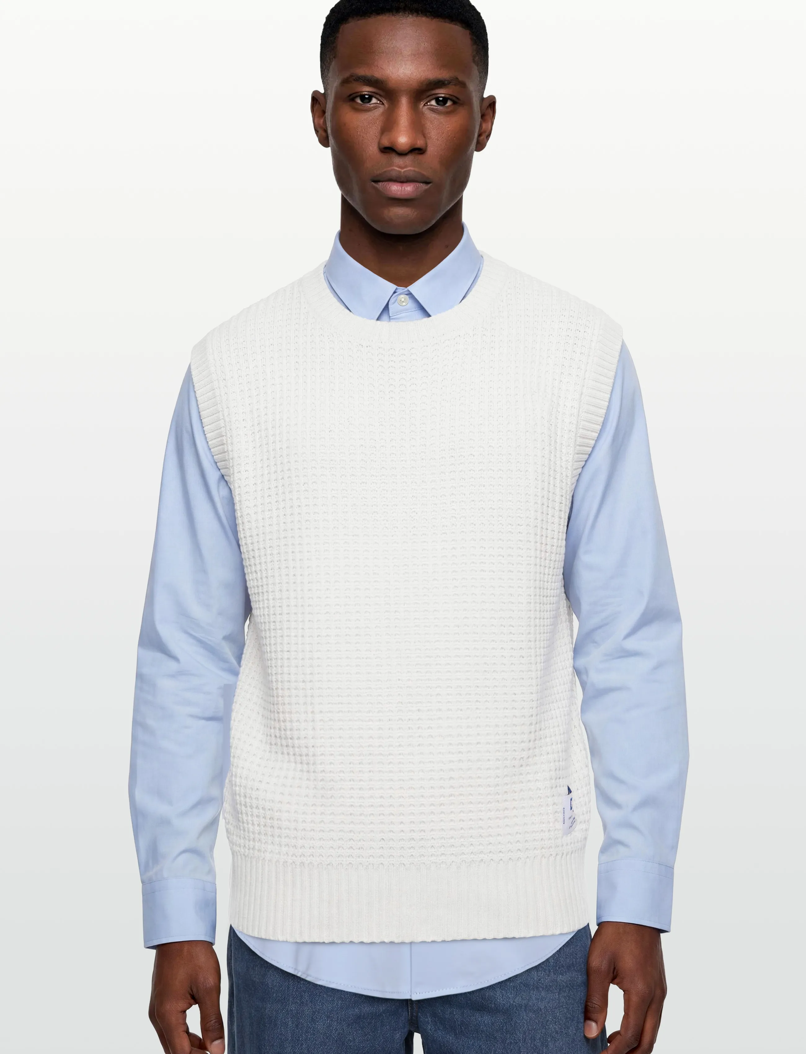 HUGO BLUE - Spuro - strickwesten - open white - 5