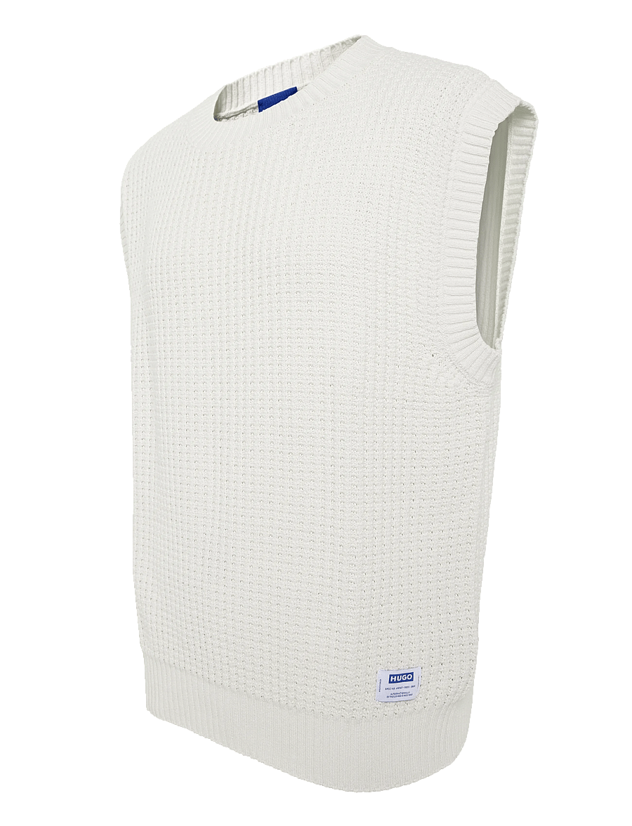 HUGO BLUE - Spuro - strickwesten - open white - 2