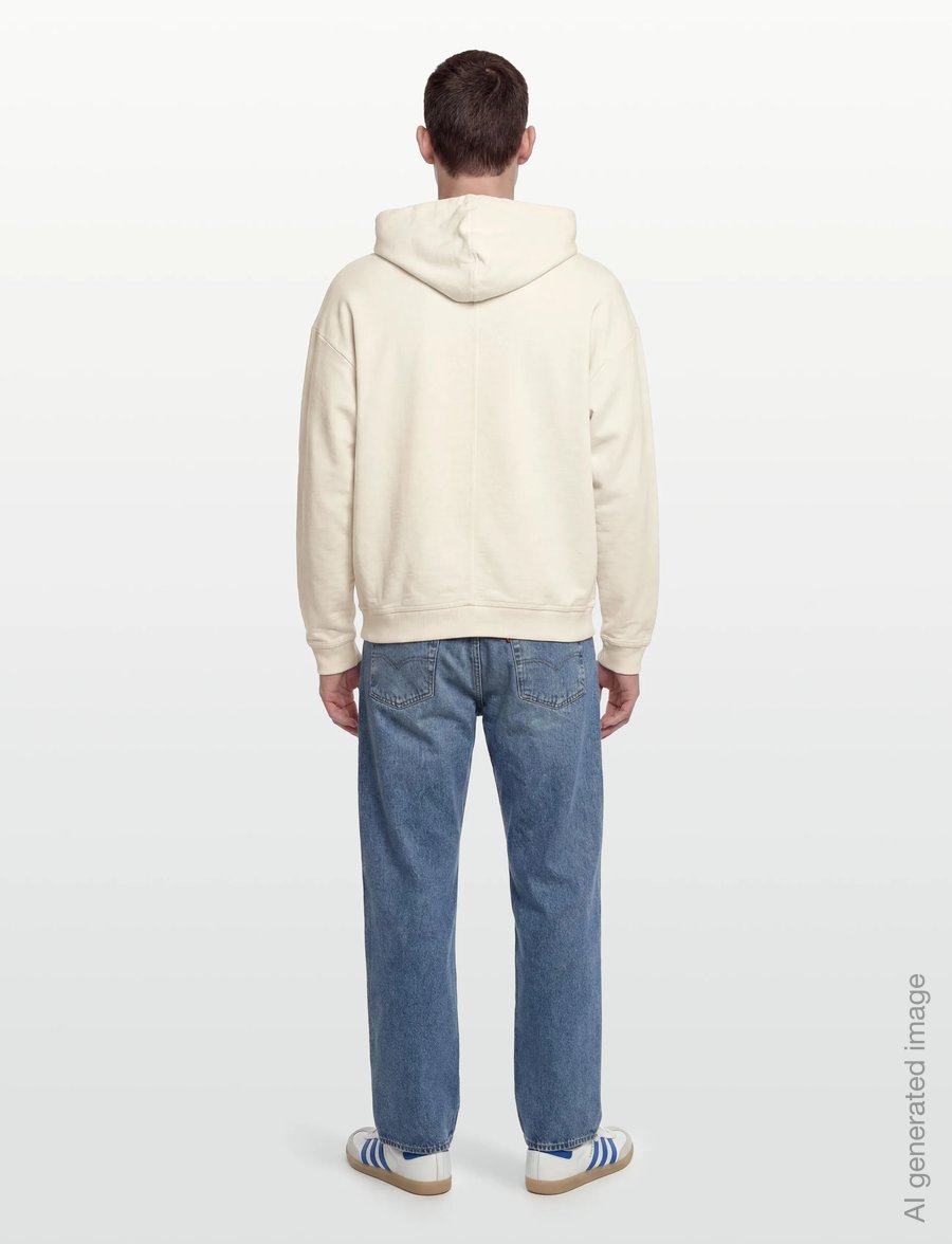 HUGO BLUE - Nohahood - hættetrøjer - open white - 4