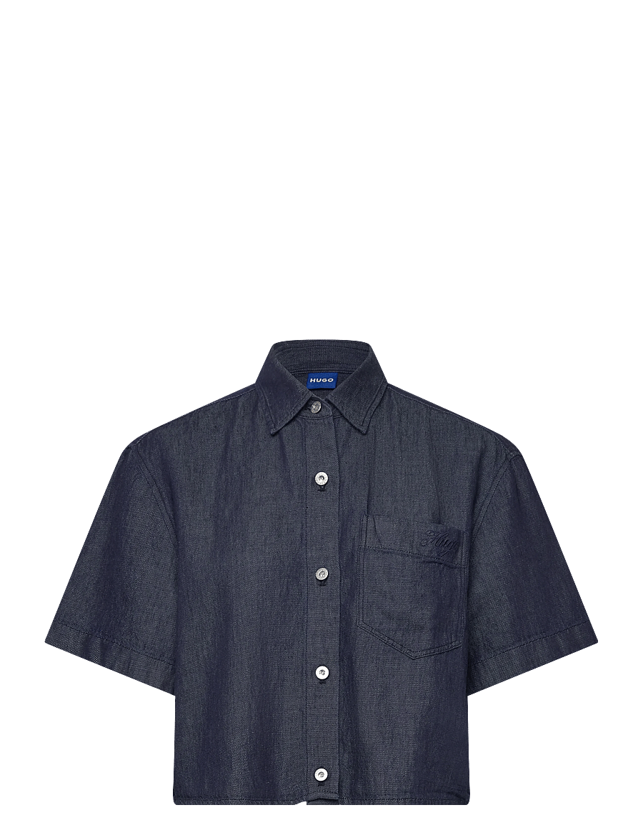 HUGO BLUE - Erynn_B - denim shirts - navy - 0