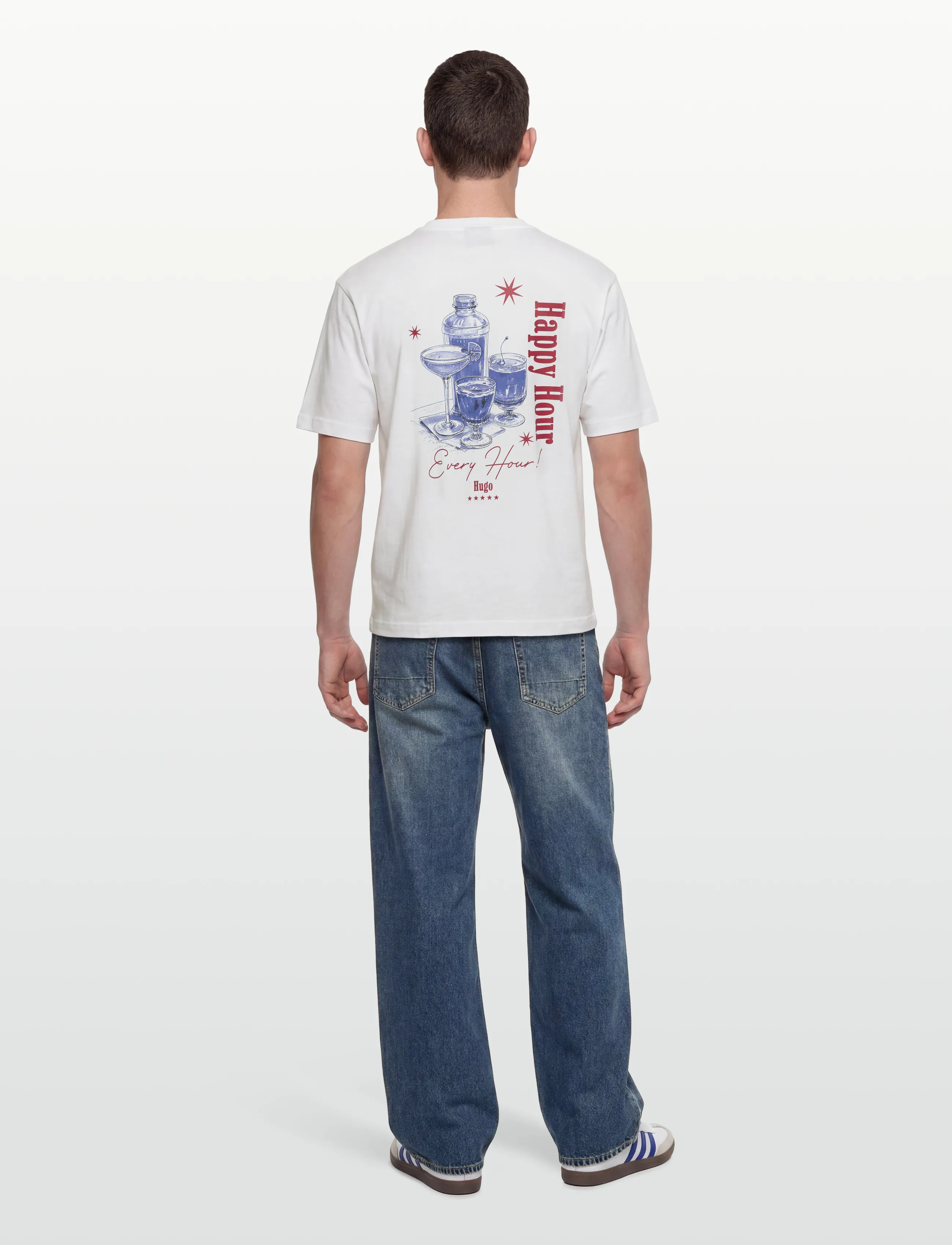 Hugo Blue Nucavo t-shirts - bas herr – bild 3