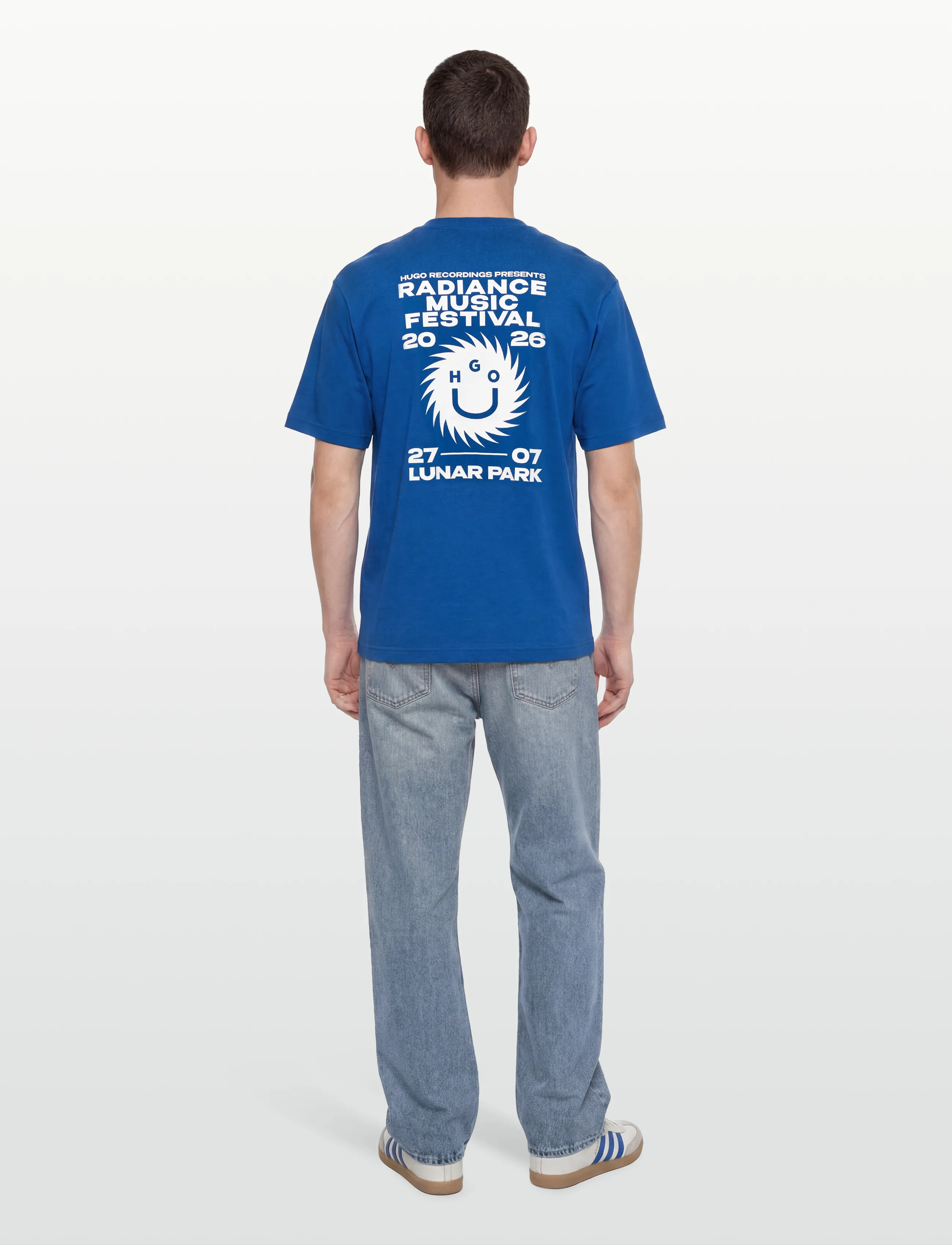 HUGO BLUE - Nunarix - kortärmade t-shirts - open blue - 4