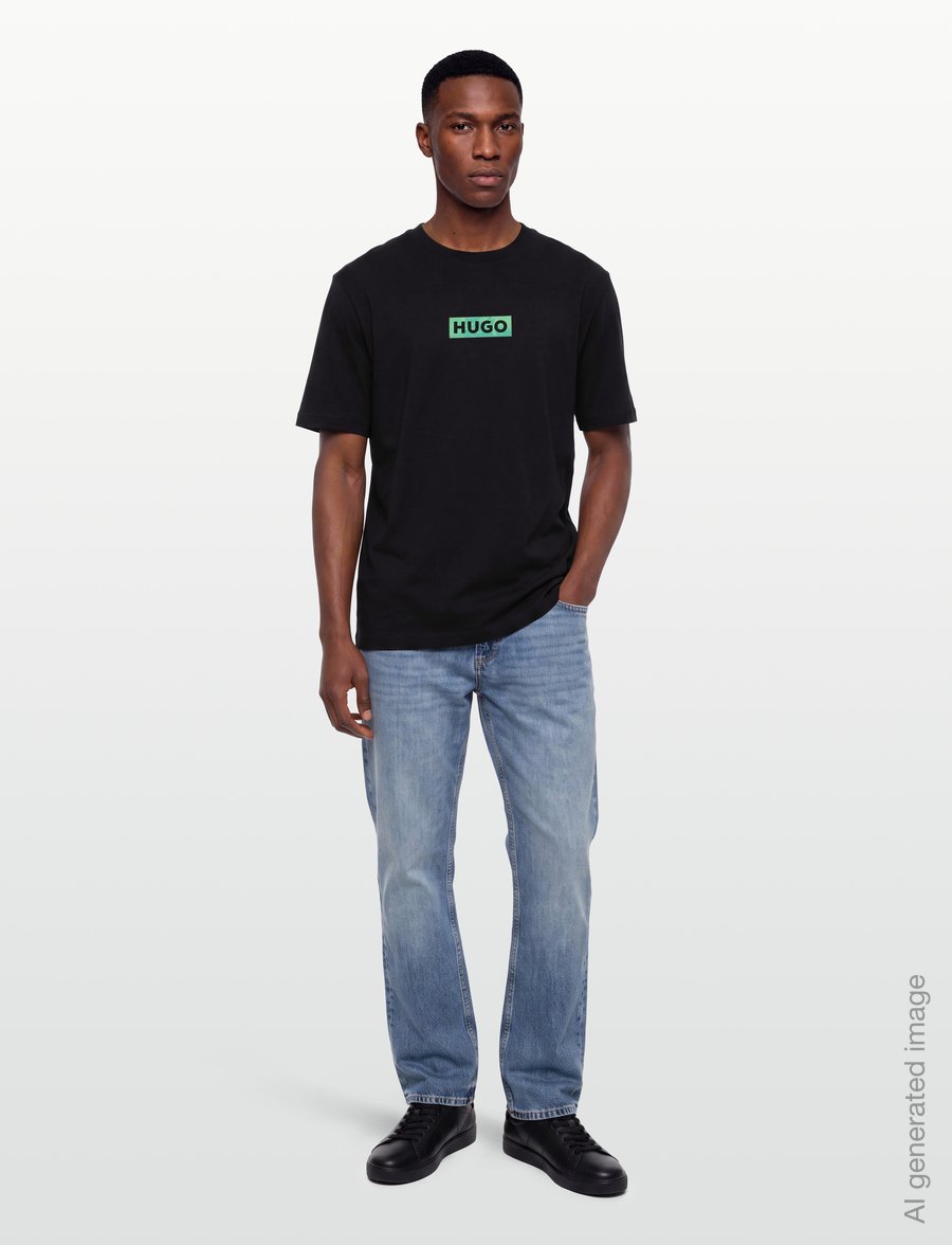 HUGO BLUE - Nufotee - kurzärmelige t-shirts - black - 0
