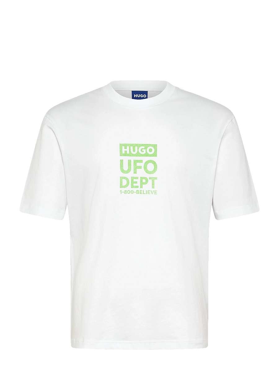 HUGO BLUE - Nufotee - stutterma bolir - white - 1