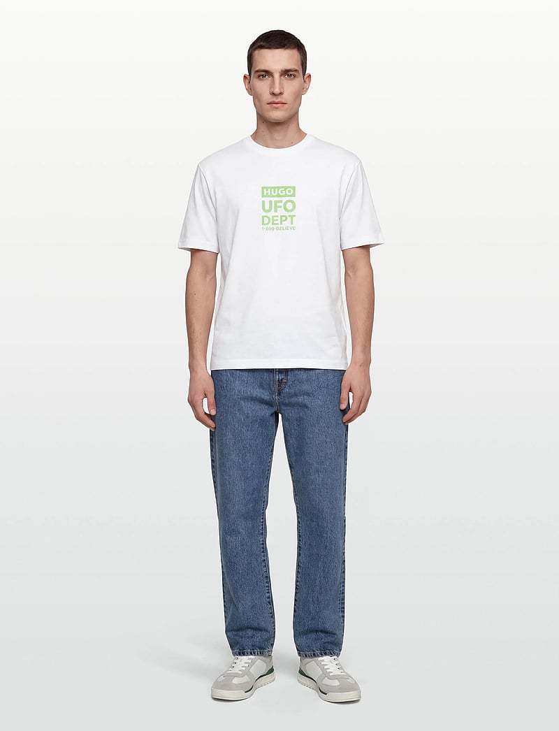 HUGO BLUE - Nufotee - lyhythihaiset - white - 0