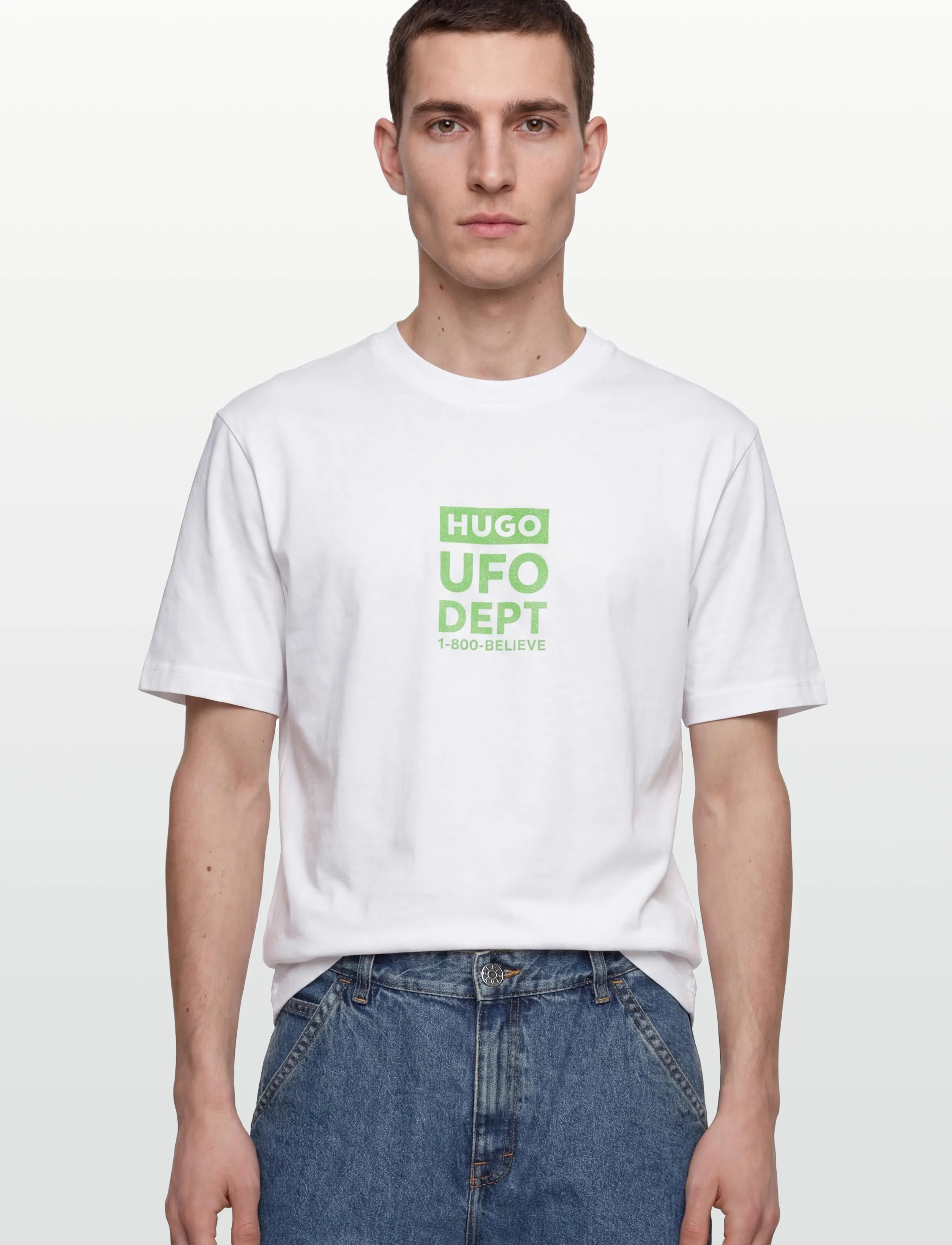 HUGO BLUE - Nufotee - t-krekli ar īsām piedurknēm - white - 3