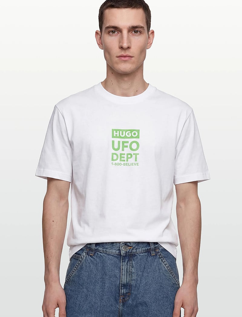 HUGO BLUE - Nufotee - lyhythihaiset - white - 3