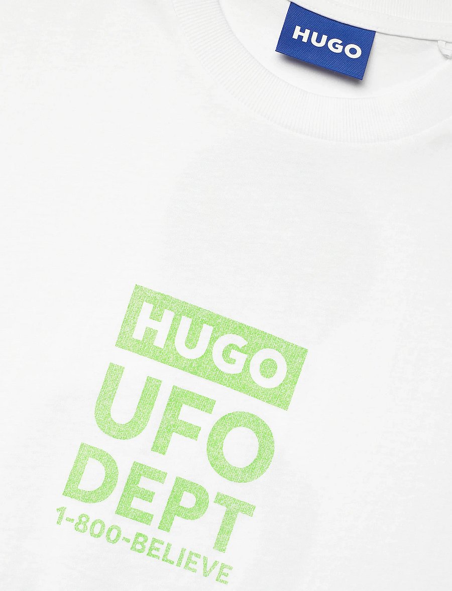 HUGO BLUE - Nufotee - stutterma bolir - white - 5