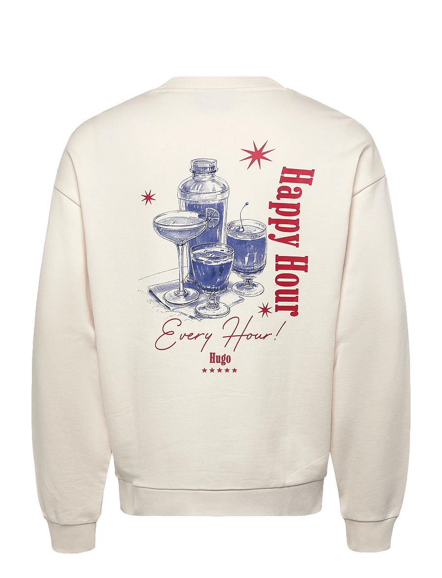HUGO BLUE - Nucavex - sweatshirts - open white - 2
