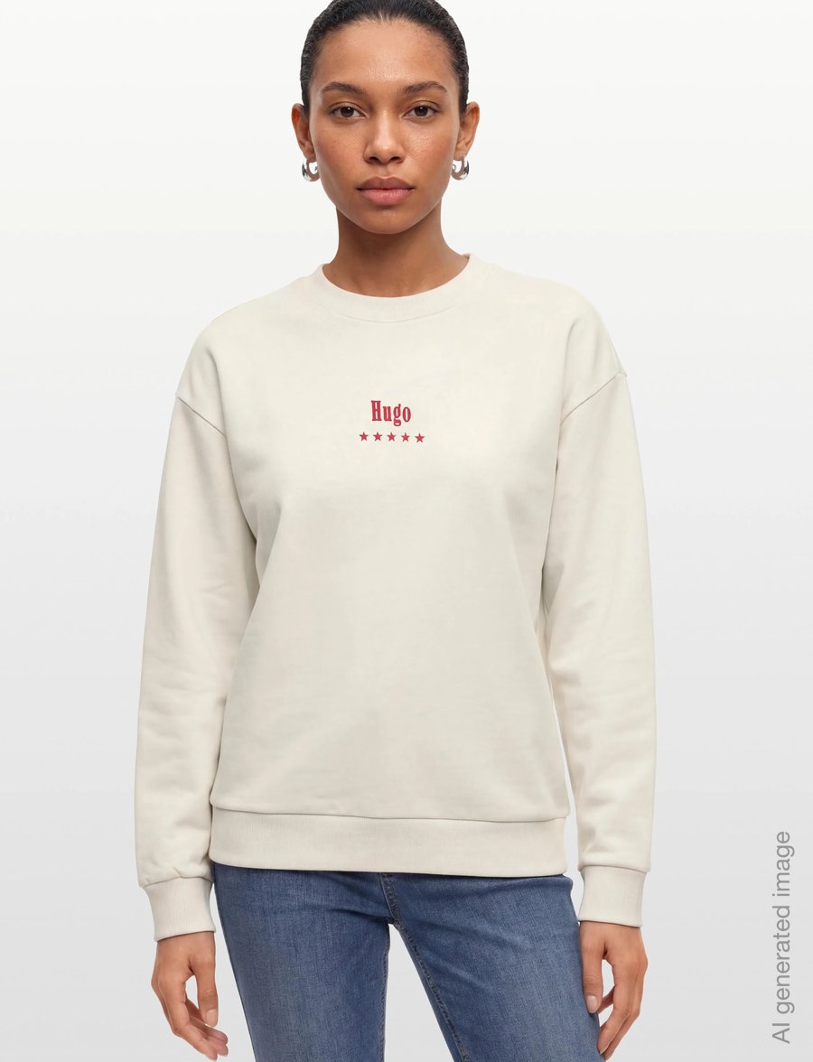 HUGO BLUE - Nucavex - sweatshirts - open white - 3