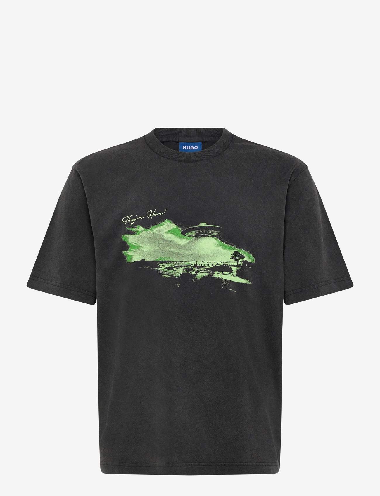 HUGO BLUE - Nextralio - short-sleeved t-shirts - black - 0