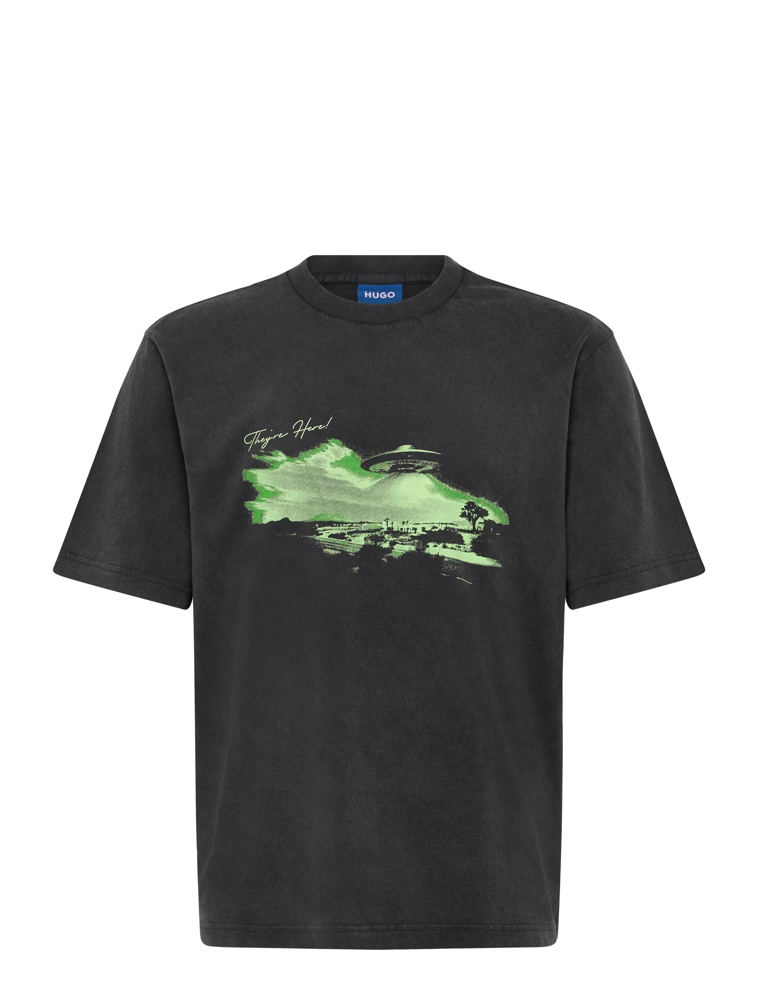 HUGO BLUE Nextralio - Tänavastiil - BLACK / green