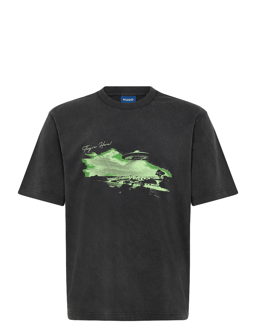 HUGO BLUE - Nextralio - short-sleeved t-shirts - black - 1