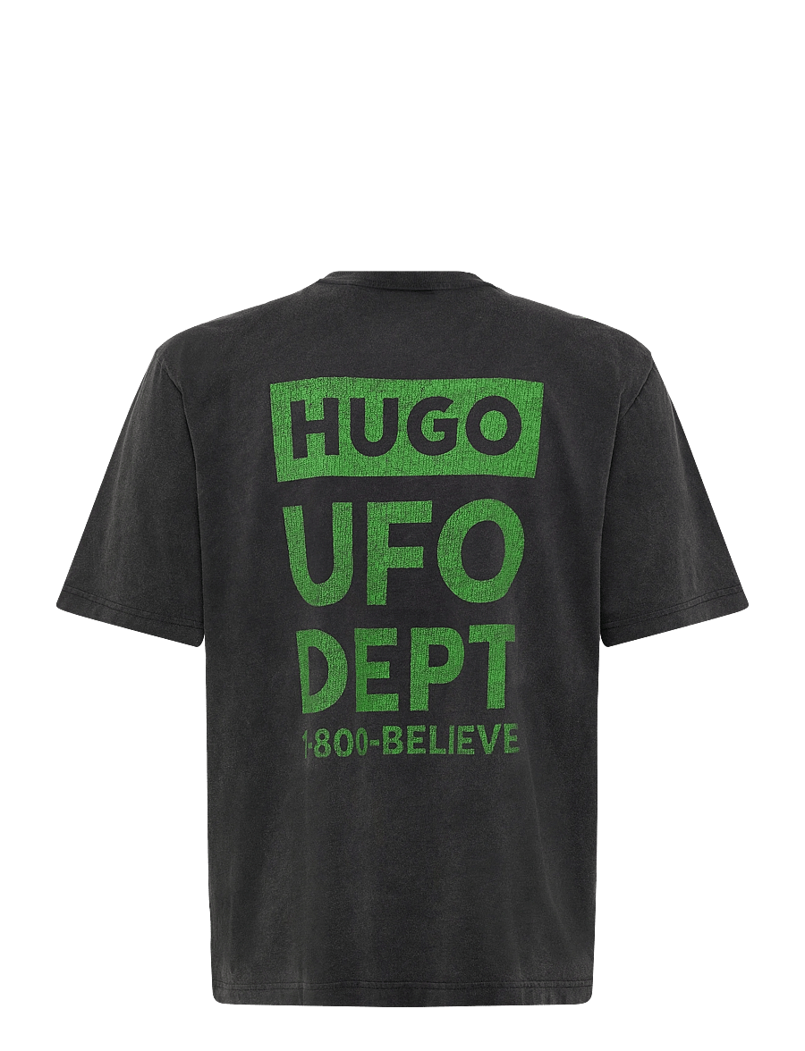 HUGO BLUE - Nextralio - short-sleeved t-shirts - black - 2