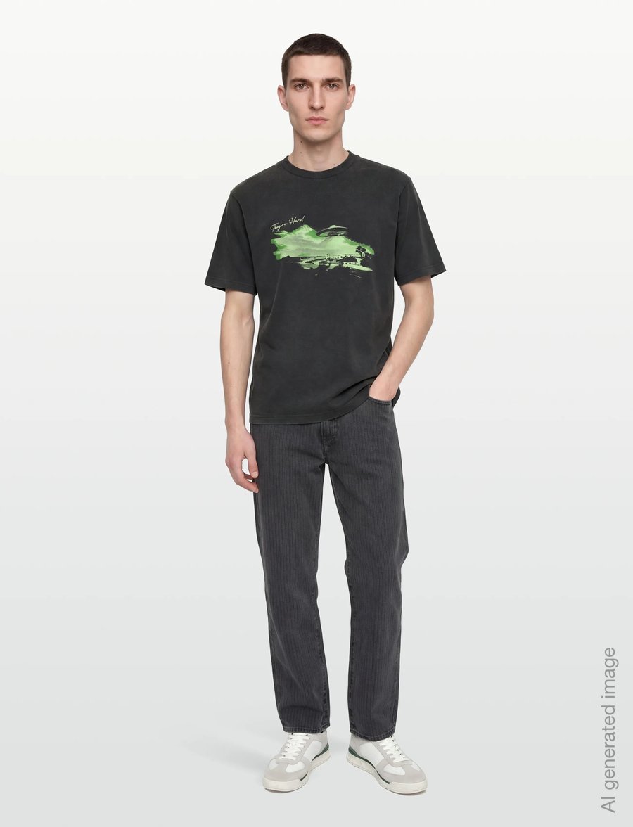 HUGO BLUE - Nextralio - short-sleeved t-shirts - black - 0