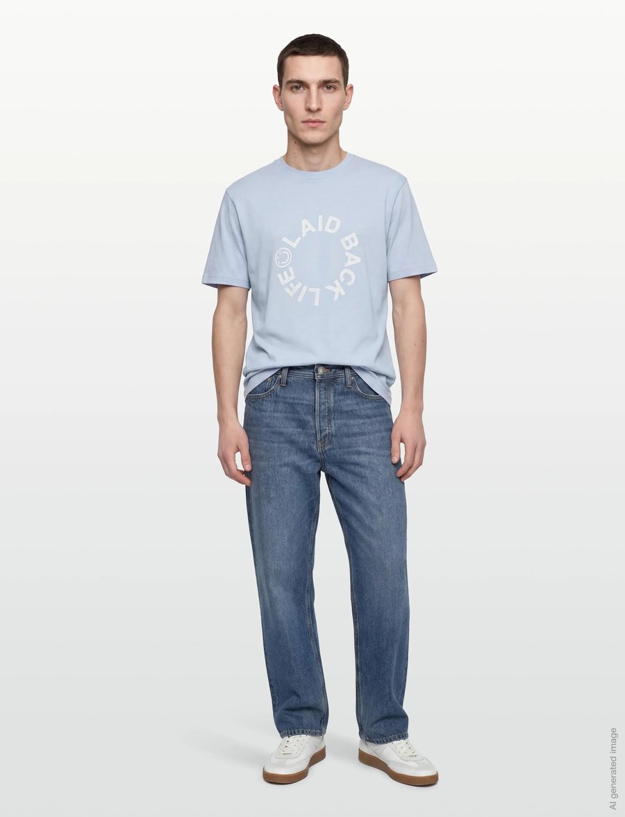 HUGO BLUE - Norizom - kortärmade t-shirts - open blue - 0