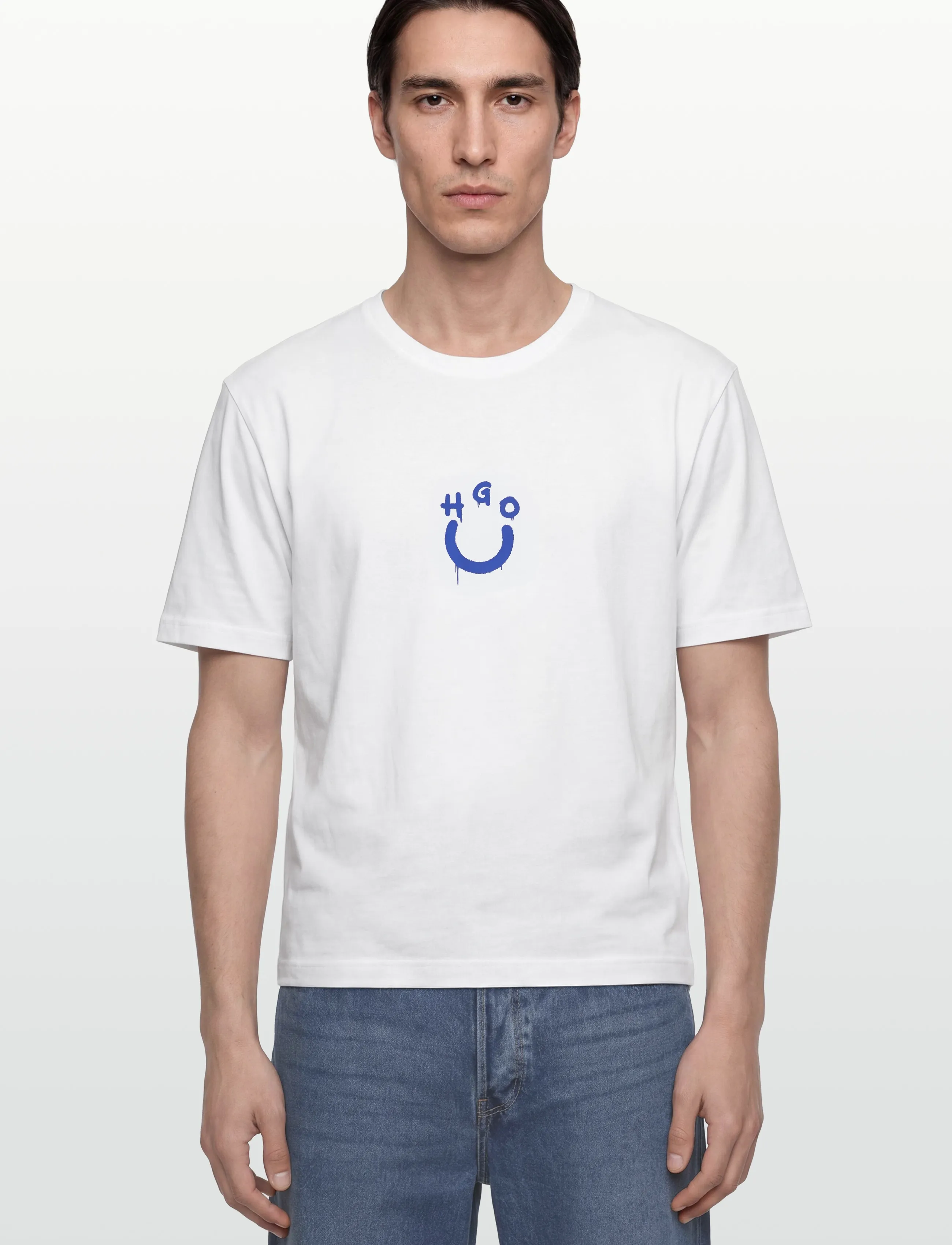 Hugo Blue Norizom t-shirts med tryck herr – bild 2