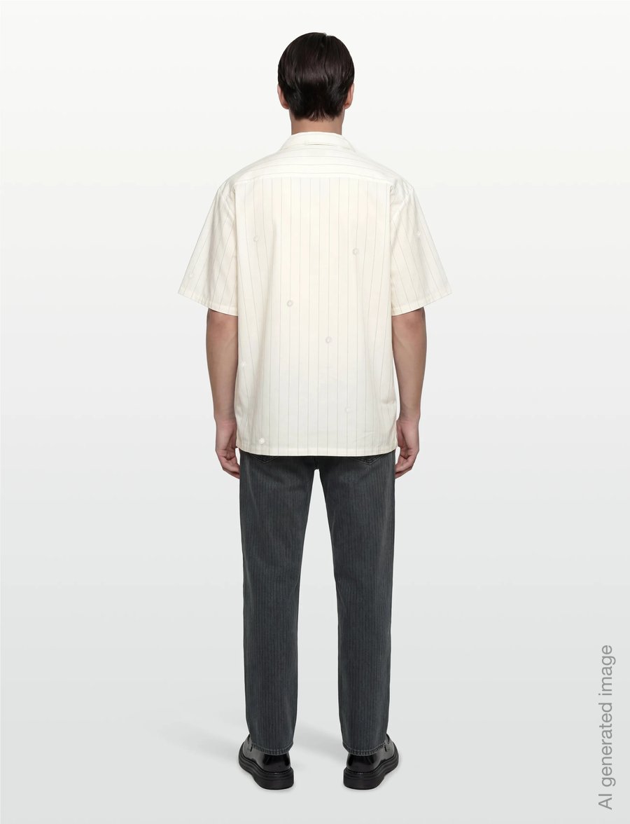 HUGO BLUE - Eligino - striped shirts - open white - 4