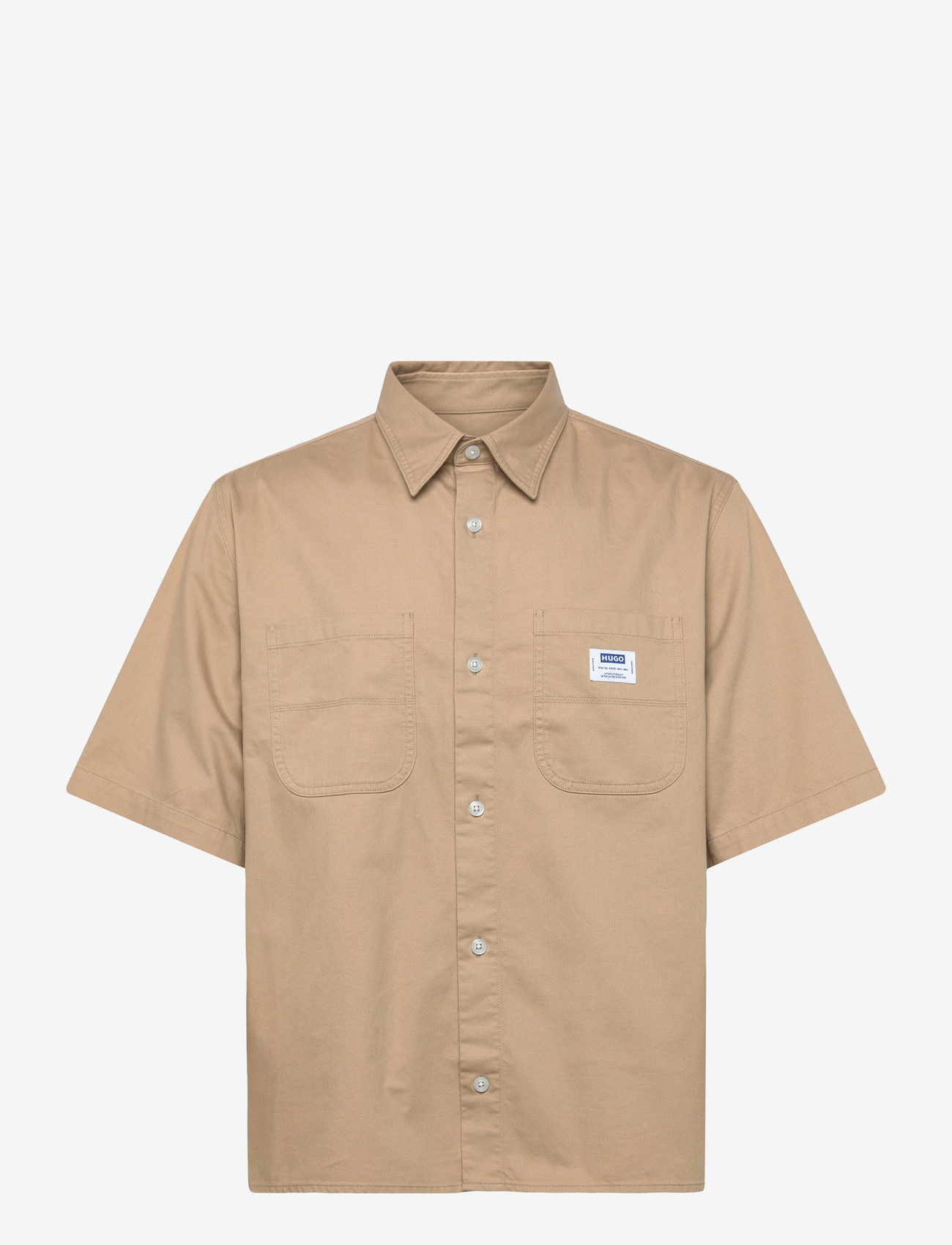 HUGO BLUE - Ebwin - kurzarmhemden - medium beige - 0