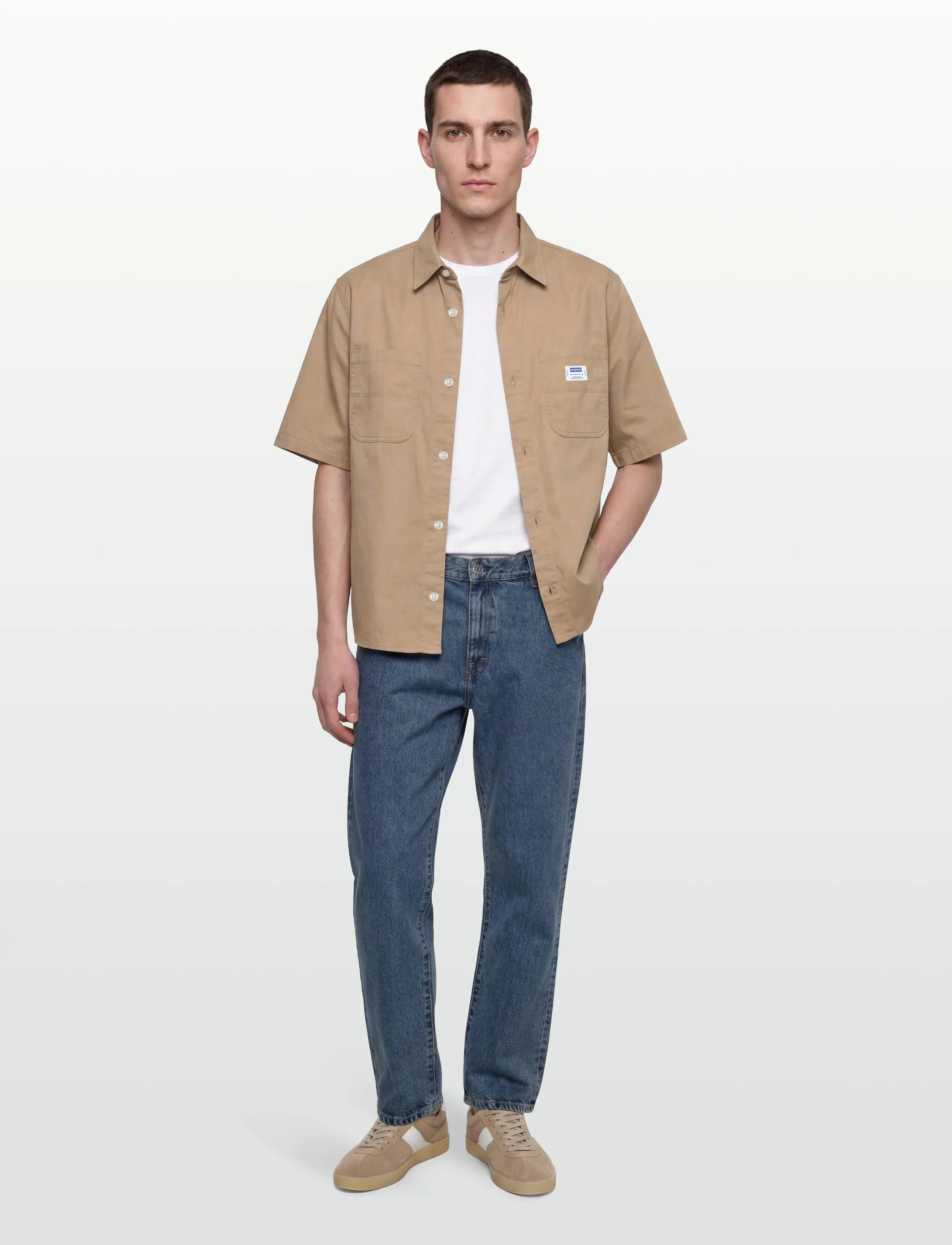 HUGO BLUE Ebwin - Tøj - MEDIUM BEIGE / beige