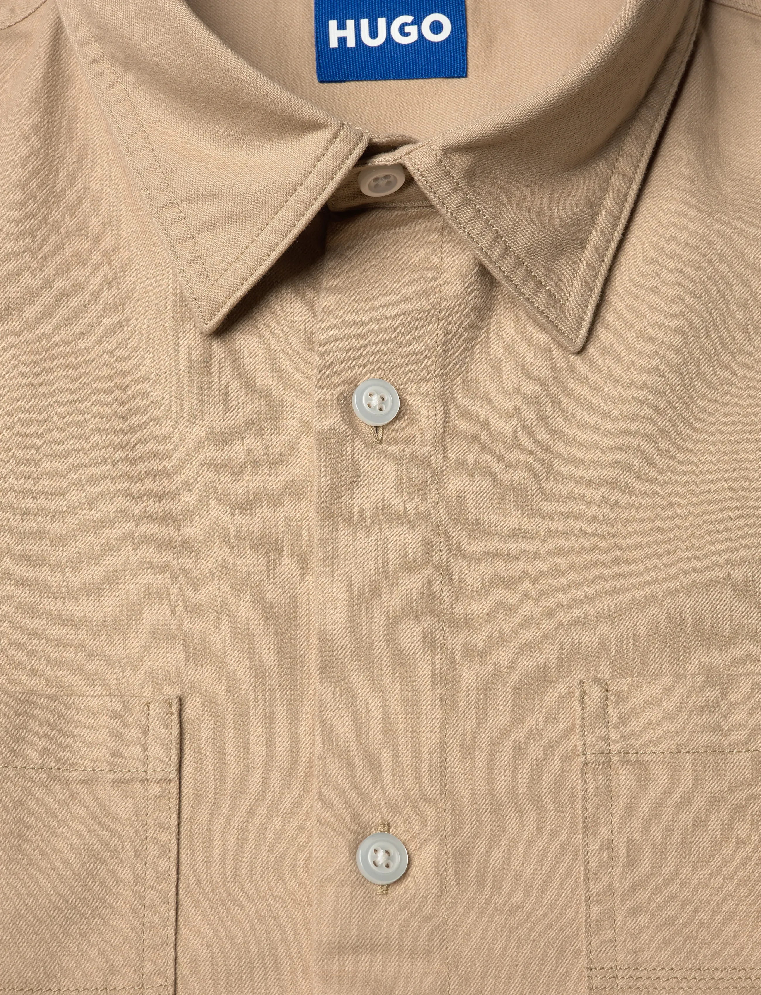 HUGO BLUE - Ebwin - vabaajasärgid - medium beige - 5