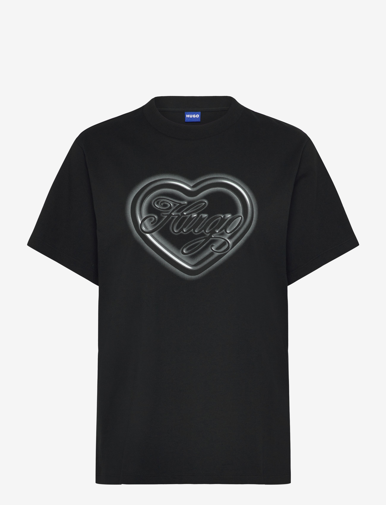 HUGO BLUE - Vintage Tee_B_8 - t-shirts - black - 1