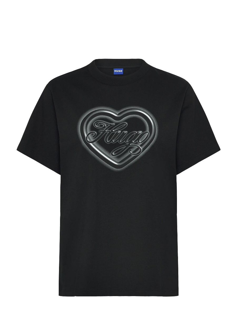 HUGO BLUE - Vintage Tee_B_8 - t-shirts - black - 1