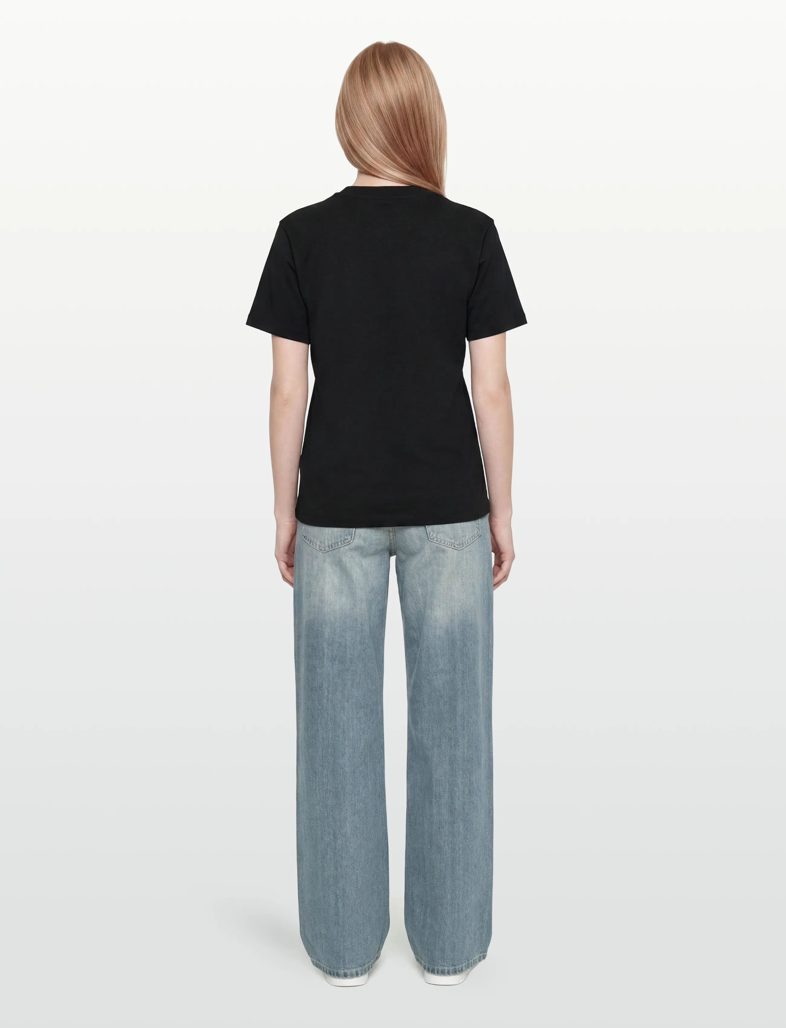 HUGO BLUE - Vintage Tee_B_8 - laveste priser - black - 4